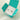 Silver bow-shaped earrings in a teal jewelry box with text on a light green background