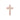 Crystal Rose Gold Cross Charm - Think Goodness